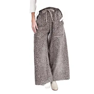 Wild Thoughts Animal Print Mineral Wash Pant