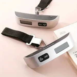 Portable Digital Handheld Luggage Scale with LCD Display, Easy Zeroing, Backlight, Mini Hook Scale for Travel Home Use, Design, Travel Accessories