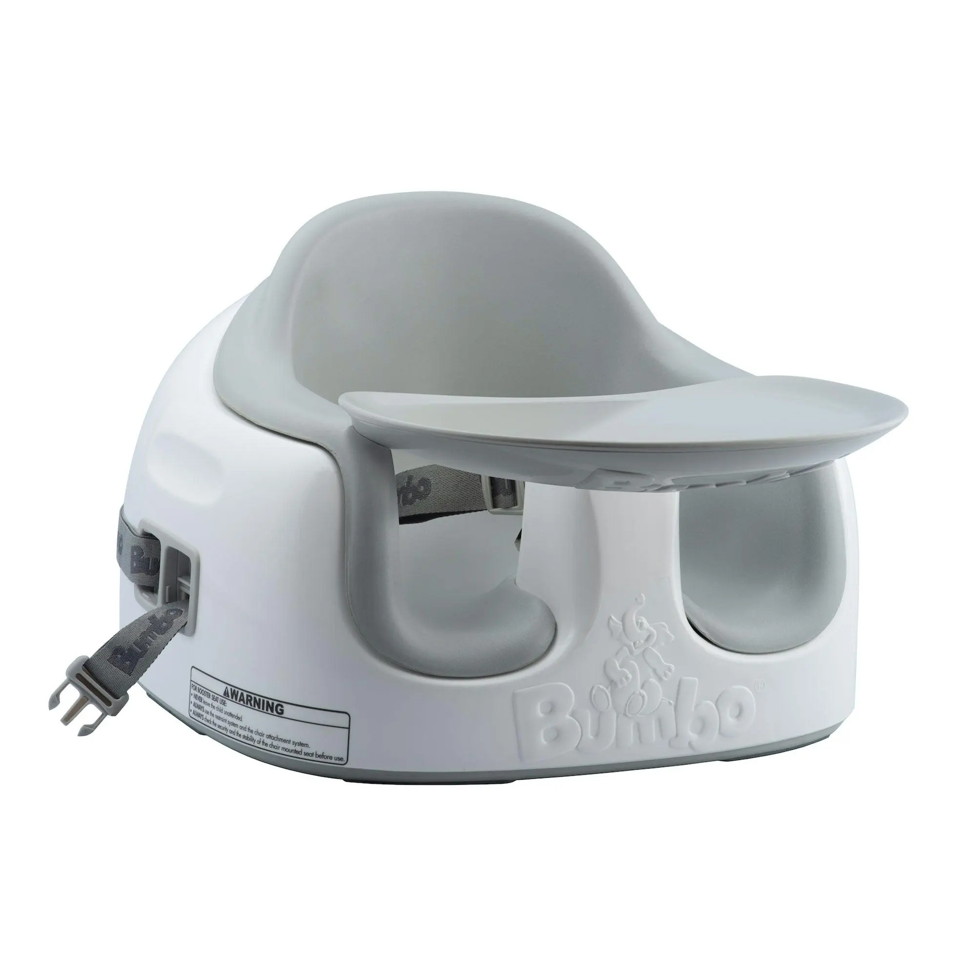 Bumbo Baby Toddler Adjustable 3-in-1 Booster Seat/High Chair & Tray, Cool Gray Bumbo Baby Toddler Adjustable 3-in-1 Booster Seat/High Chair & Tray, Cool Gray