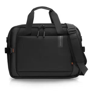 Sharper Image Men's 19L Water-Resistant Laptop Bag - Laptop-Friendly, Waterproof, Crossbody Messenger Briefcase with Shoulder Strap, Fits Up to 17" Computer for Work, Travel, Laptop-Friendly Laptop Bags, Waterproof Laptop Bags