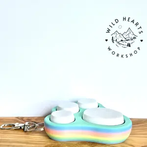 Bunny Foot Clicker Keychain Bunny Foot Clicker Keychain