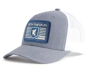 BETA THETA PI 6-Panel Frat Hat Grey