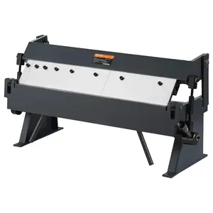 【Father's Day】VEVOR Box and Pan Brake, 24-Inch, 0-130 Degrees Sheet Metal Bending Brake, Portable Metal Bender with 20 Gauge Low Carbon Steel 14 Gauge Aluminum Capacity, 5 Adjustable Fingers for Metal Bending