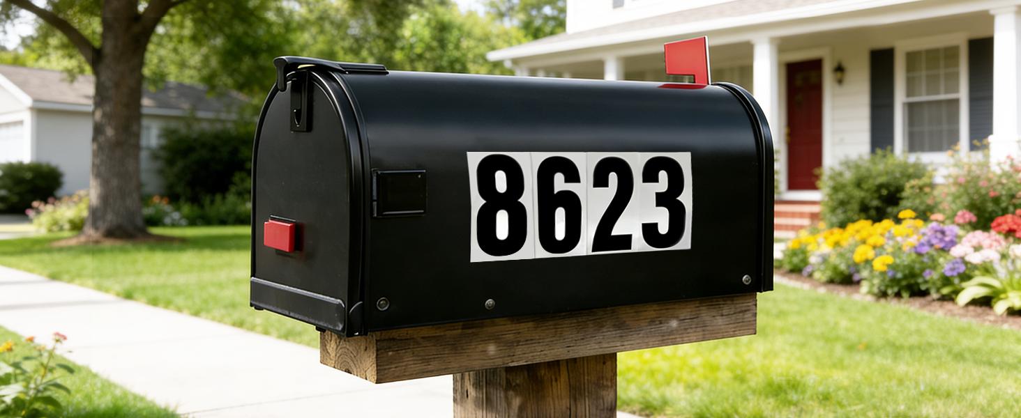 3 Sets Reflective Mailbox Numbers 0–9, Self-Adhesive Vinyl Address Numbers for Mailbox, Door, Fence and Garage