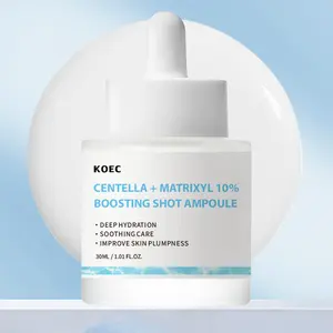 Centella + Matrixyl 10% Boosting Shot Ampoule, Emulsion Serum with for Instant Hydration, Moisturizing and Soothing | Glass Glow Skin | Korean Skin Care, Firming Moisturizing Serum