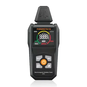 POROMETISTO ET01 Electromagnetic Radiation Tester, Electromagnetic Field Sensor, 3-in-1 Electric & Magnetic Field & Temperature Detector, 3-Axis EMF Meter with Color Screen & Data Hold, Multi-function Home Environmental Radiation Monitor Tool, Hardware