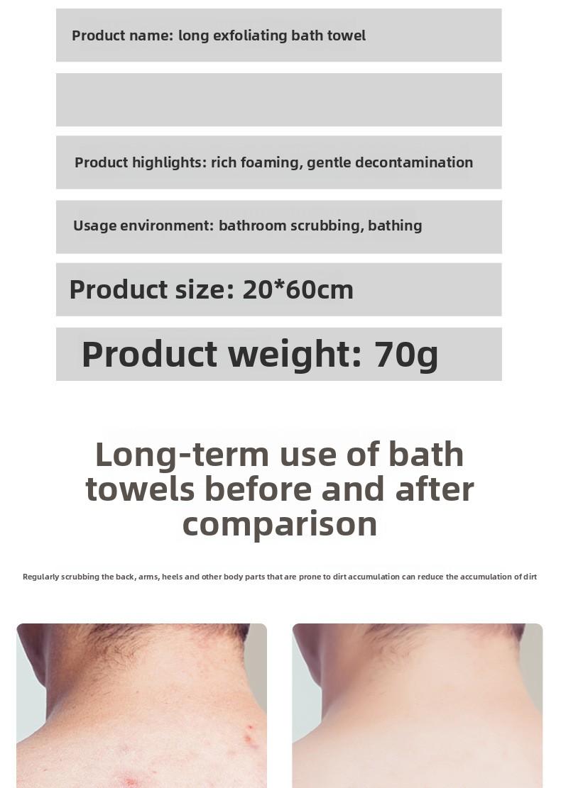 Authentic African Exfoliating Net Sponge, Your Ultimate Shower Back Scrubber, Gently Remove Dead Skin & Dirt, Reveal Silky Smooth Glowing Skin, Stretchable to 5ft for Full Body Cleanse, Viral Skincare Must-Have