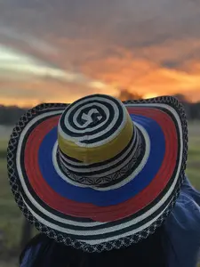 Traditional Vallenato Colombian Hat - Unisex, UV Protection, and Water-Resistant, Sombrero Colombiano
