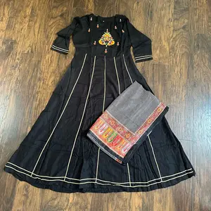 Women Anarkali Kurta Kurti Flared Gown