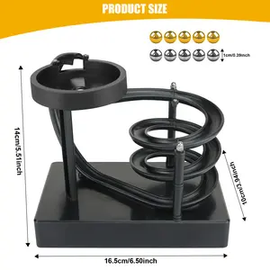 Kinetic Art Cat Toy |   Simulated Perpetual Motion Loop Desk Ornament |   Interactive Pet Stress Relief