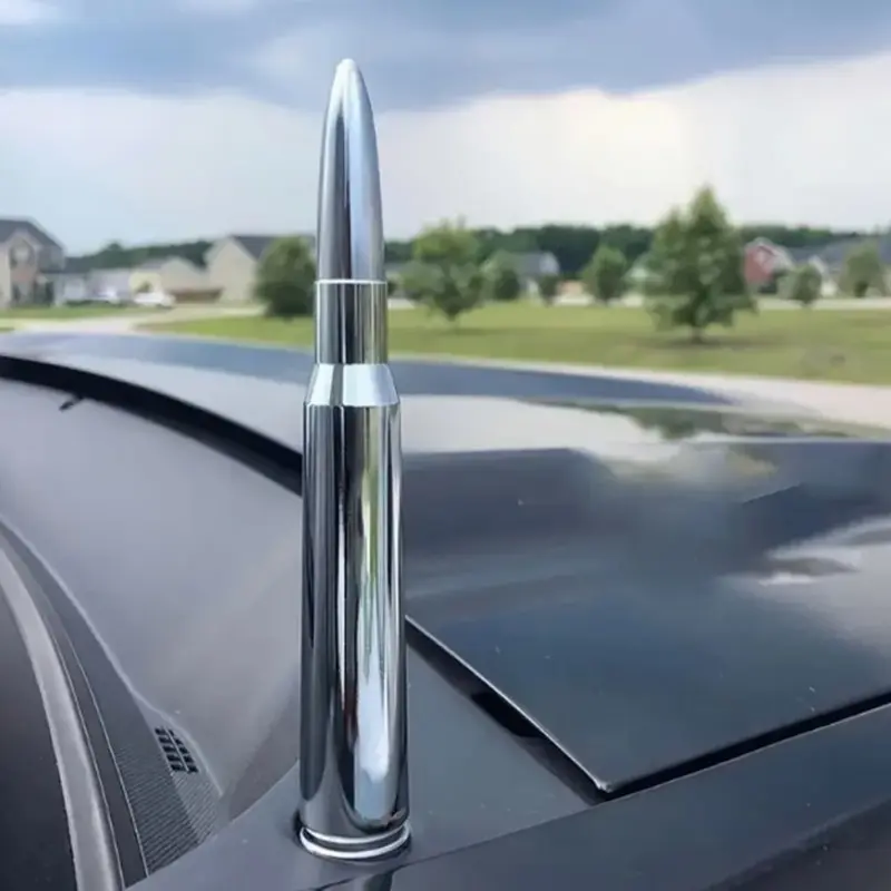 Custom Bullet Antenna for Chevrolet, Ford, Jeep, Truck Antenna, Car Antenna, Enhances Signal Reception, Stylish Upgrade for Off-Road Vehicles, Perfect Choice