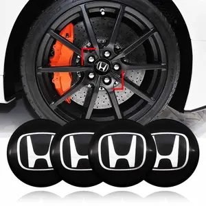 4 Pack 56mm Car Wheel Center Caps Stickers, Durable Scratch-Resistant Material, Personalized Custom Fit for Honda Interior Accessories