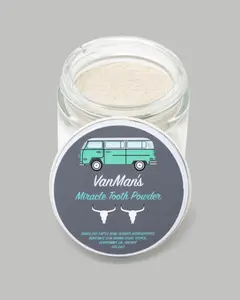 VanMan’s Miracle Mint & Bone Mineral Tooth Powder - With Hydroxyapatite & Clay - Natural Formula
