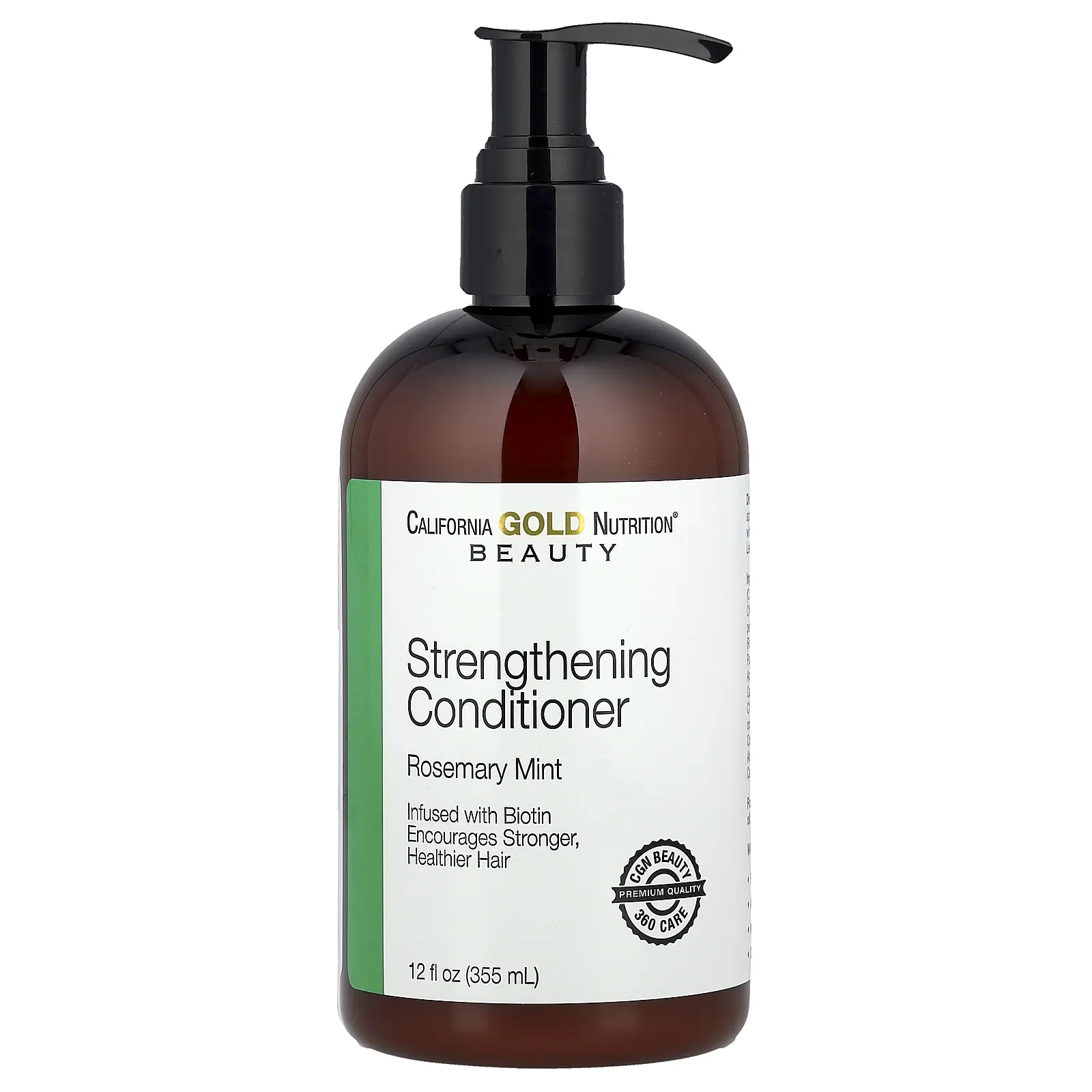 California Gold Nutrition Strengthening Conditioner, Biotin, Rosemary Mint, 12 fl oz (355 ml)