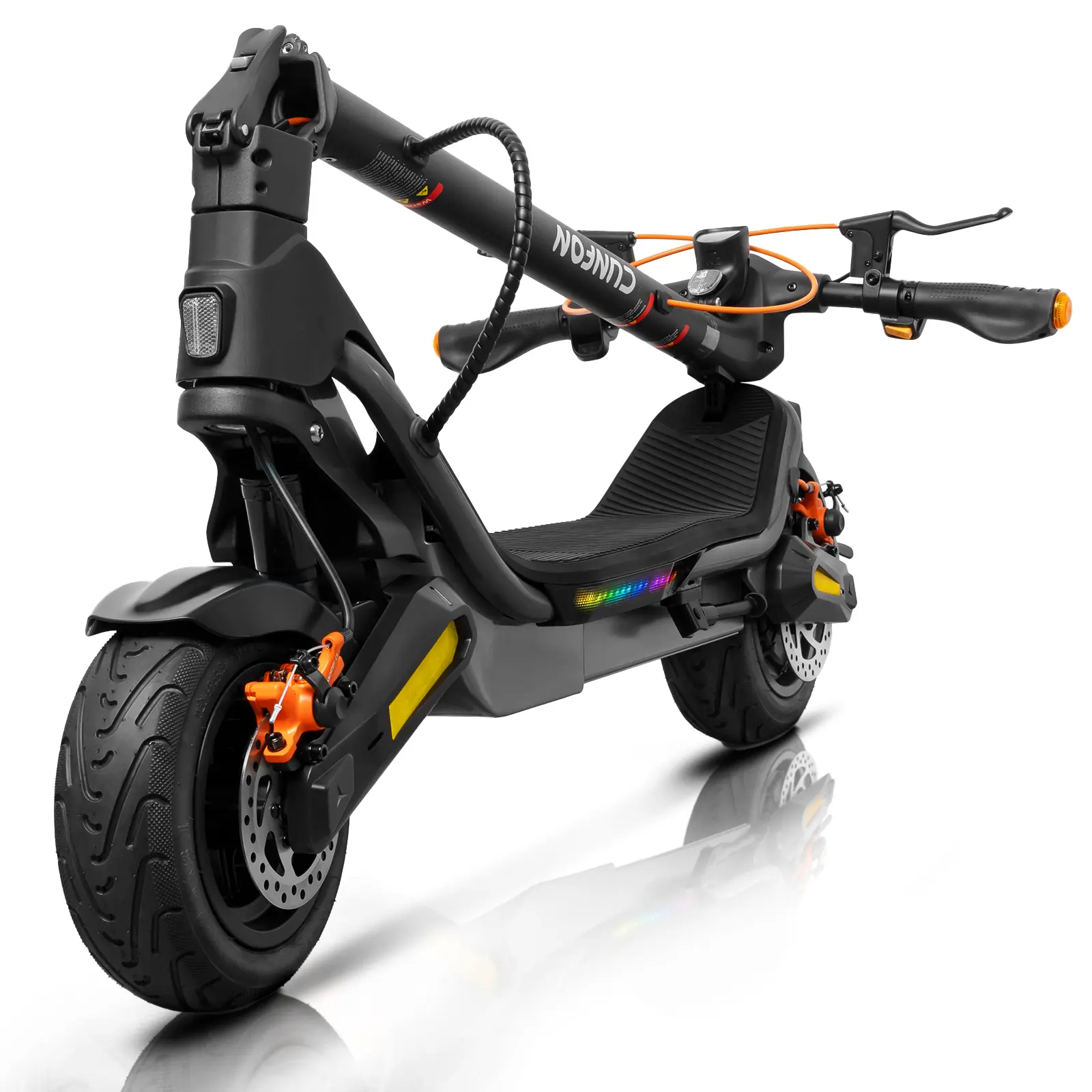 CUNFON Electric Scooter RS500 1000W Motor 25MPH 25-35Miles 624Wh Battery Fingerprint Unlock APP Control for Adults & Tweens