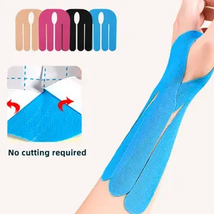 Wrist Sports Tape, 5 Counts Waterproof & Elastic Wrist Support & Stability, Breathable Hypoallergenic Latex Free Tape for Men & Women