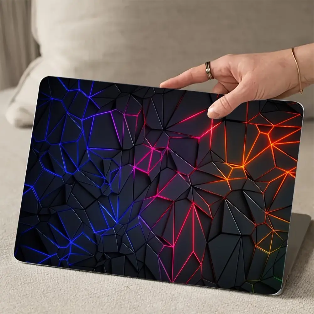 Colorful Line Pattern Graffiti Laptop Sticker, Self Adhesive Laptop Decal, DIY Decorative Laptop Protector, Laptop Accessories for HP, Dell, Lenovo, Asus, Apple