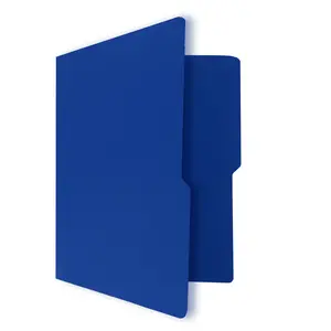 UOFFICE Deep Blue Letter Size File Folder 1/2 Cut Tab 100 Pack 11.75 x 9.5 Inch for 8.5 x 11 Paperwork