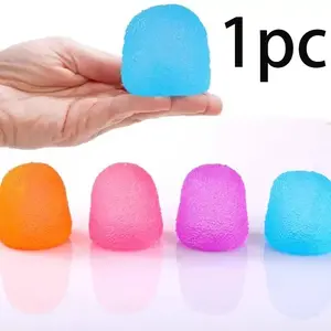 1pc Squeeze Stress Relief Toy, Decompression Squeeze, Candy Shape, Multicolor Textured Surface, Perfect for Office and Classroom, Ideal Gift for Christmas, Easter, Birthday