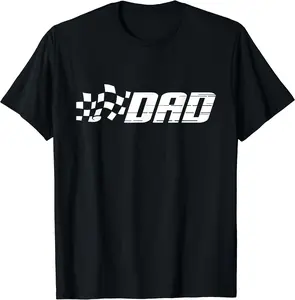 Racing Birthday Party Matching Family Race Car Pit Crew Dad T-Shirt
