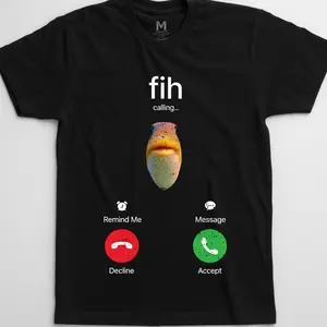 Comfort Colors Fish Calling T-Shirt – Trendy Streetwear Top For Menswear Summer