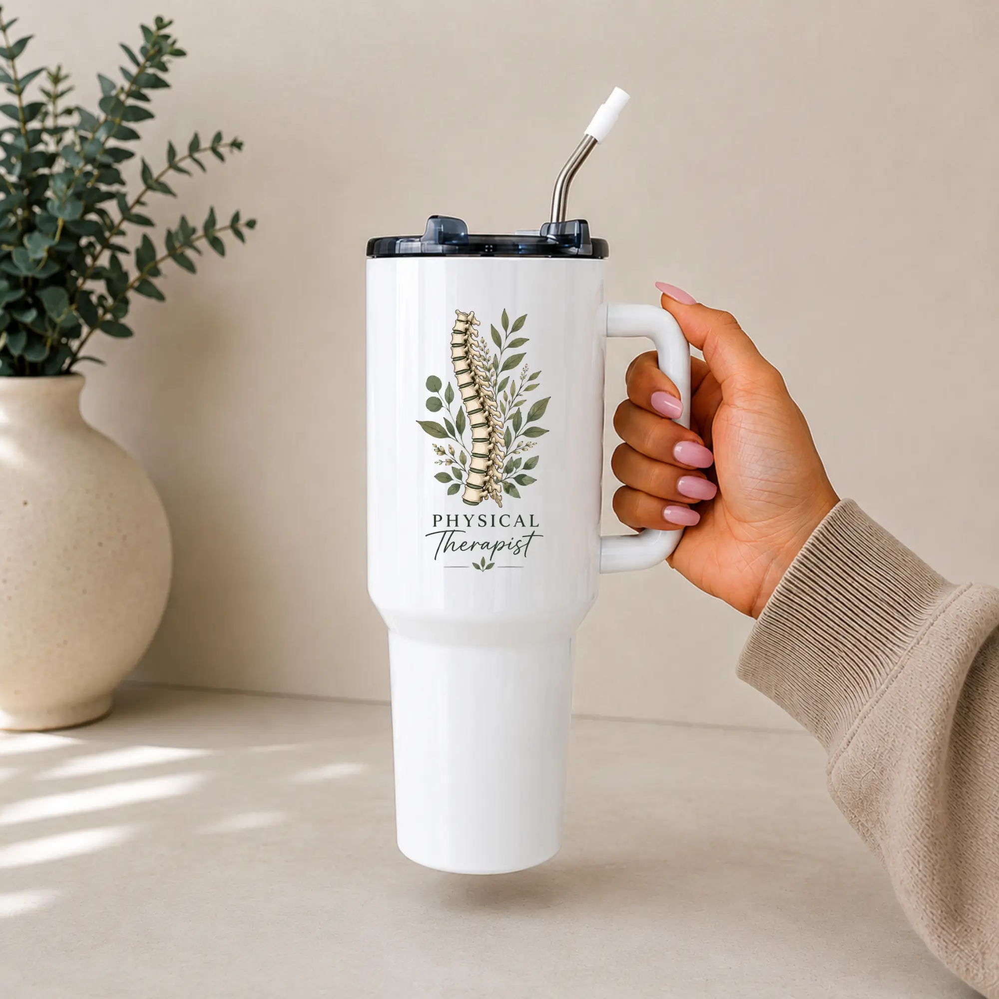 Physical Therapist Tumbler | 20 oz Skinny or 40 oz Big Swig | Healthcare Gift