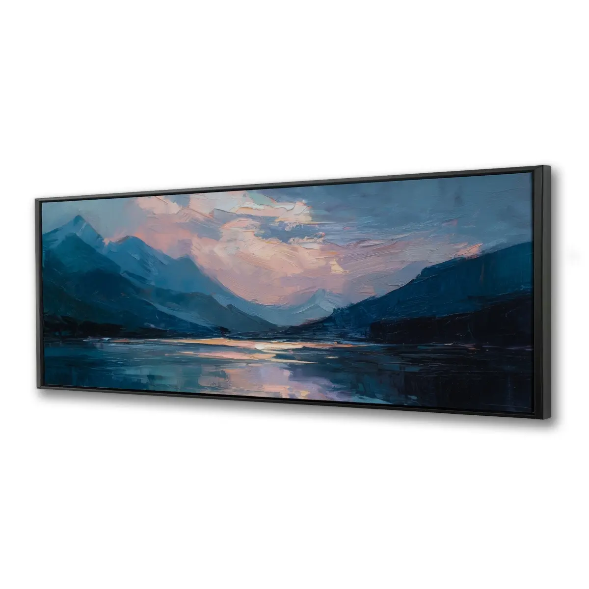 212 MAIN Reflect Beige Framed Artistic Photo Wall Print - 20x60 in., Contemporary Art, Elegant Home Decoration Accent, Home Styling Supply