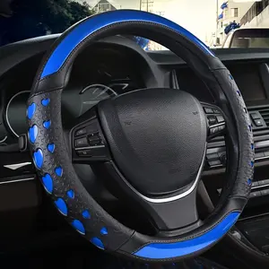 Ins style heart-shaped film steering wheel cover, PU leather with inner ring steering wheel cover, anti slip and sweat absorbing, holding the "heartbeat signal" in the palm of the hand, making driving full of ceremony