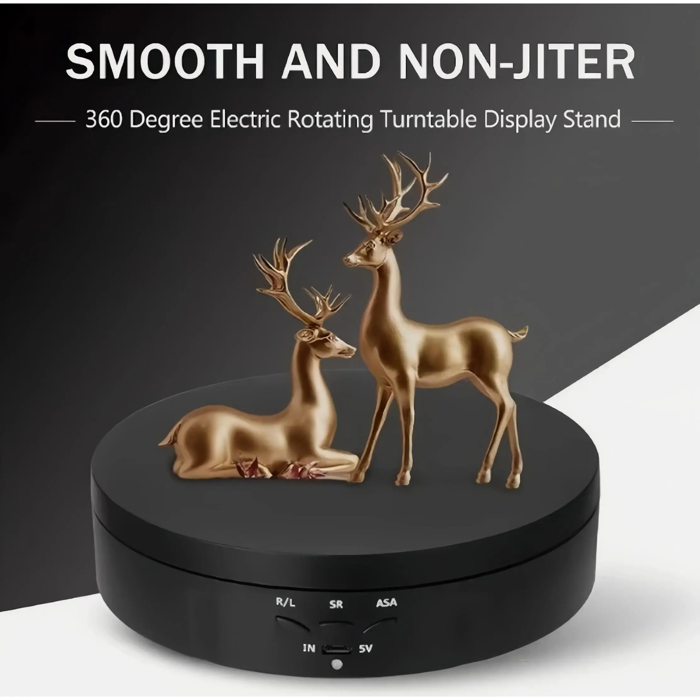 Electric 360° Rotating Turntable Motorized Display Stand for Jewelry Display