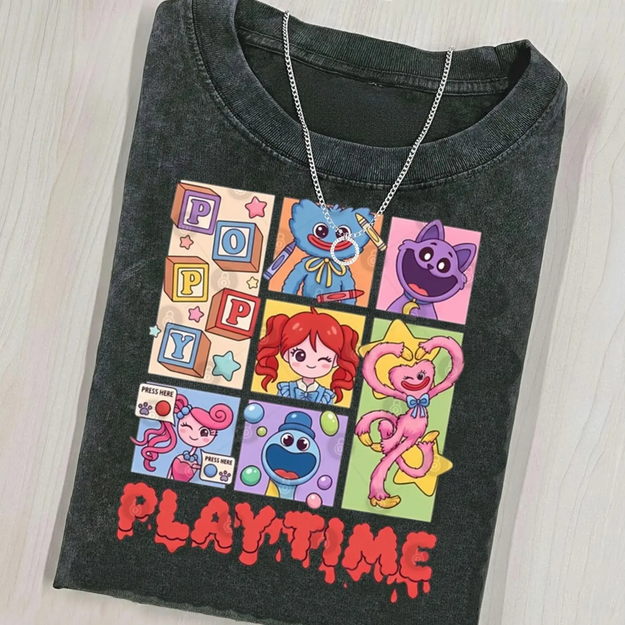 Youth & Adult The Prototype Poppy Playtime Sweatshirt, the First Creation Horror Game Tee, Huggy Wuggy Poppy Playtime Merch, Lily Lovebraids Cosplay Shirt