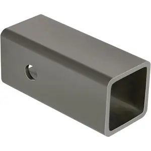 Trailer Hitch Adapter, from 2-1/2 Inch to 2 Inch Square Receiver, 6 Inch Length