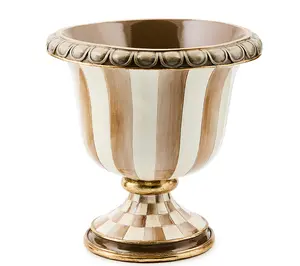 MacKenzie- Childs Tabletop Check & Stripe Urn
