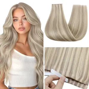 Sunny Weft Tape  Real Human Hair seamless tape Natural Straight 50G for Daily