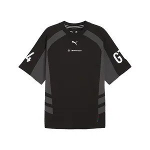 PUMA Mens Bmw M Motorsport Lifestyle Crew Neck Long Sleeve Casual Tops Casual - Black