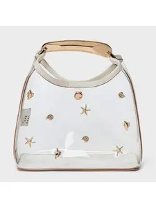 Mini Slouchy Embellished Handbag - A New Day Clear