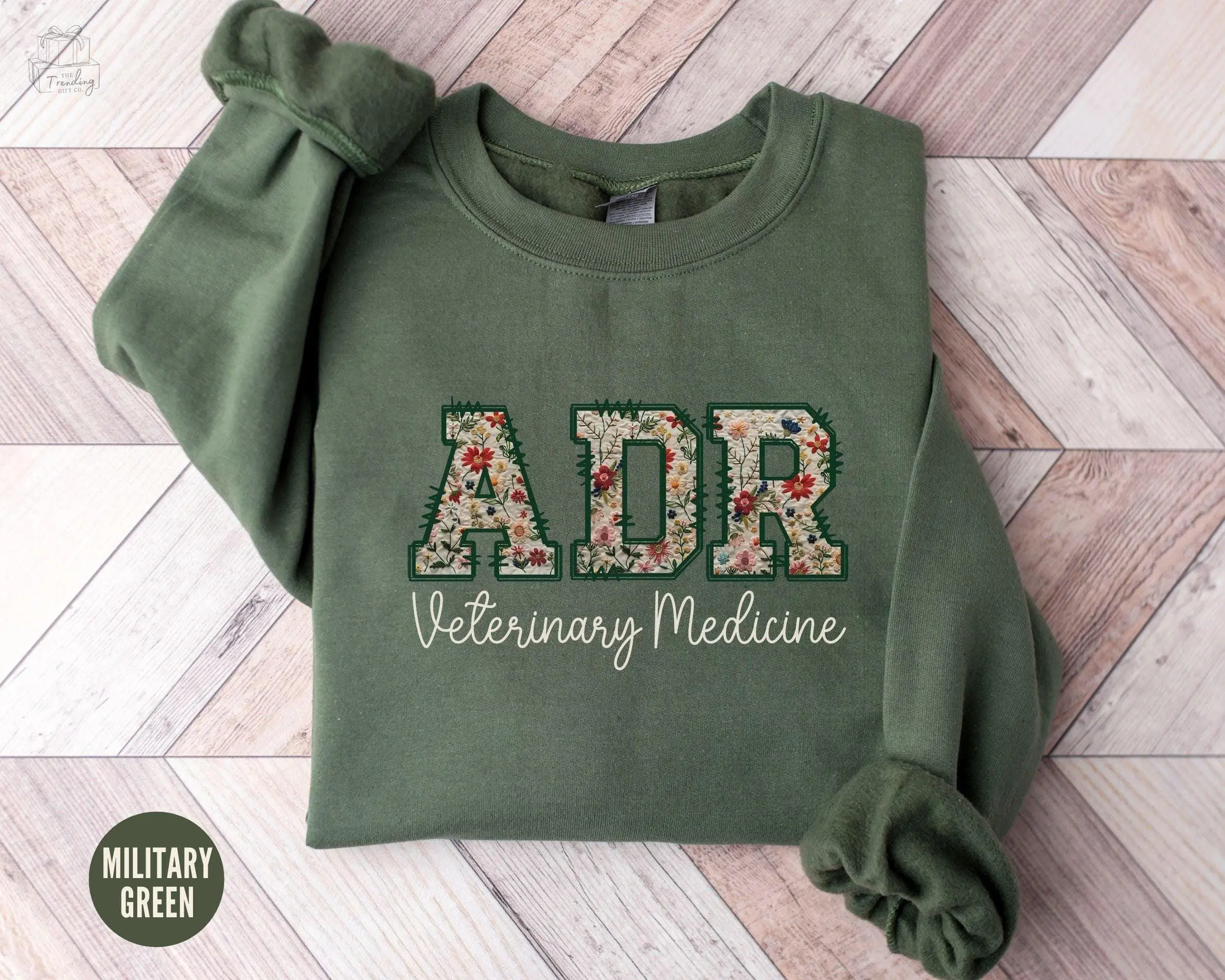 Veterinary Medicine Sweatshirt, ADR Sweater, Floral Vet Staff, Vet Tech Week Gift, Vet Med Crewneck, Vet Tech Student Grad Gift