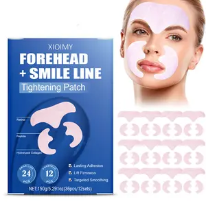 36pcs Hydrolysed Collagen Peptides & Retinol Multi-Purpose Skin Care Moisturizing Firming Patches, Smooths Skin Texture, for Forehead, Face, Smile Lines