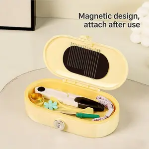 New Magnetic Needle Thread Box, Essential Travel Sewing Kit, DIY Craft Supplies, Home Use Thimble Organizer, Portable Storage Case