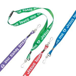 I Love Jesus Breakaway Lanyards - 12 Pc.