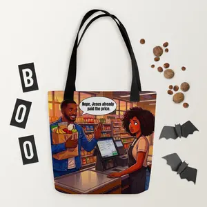 Crowned Legacy. "Paid in Full" Tote bag" All-Over-Print Tote Bag