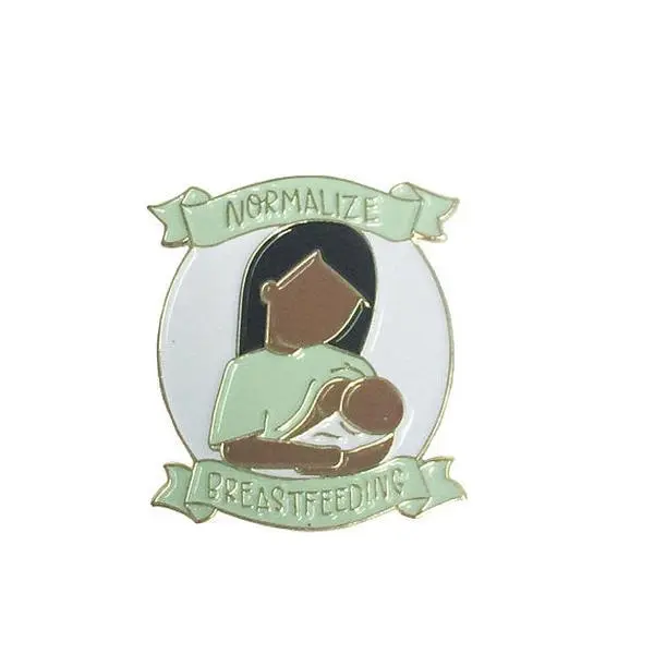 Normalize Breastfeeding Soft Enamel Pin
