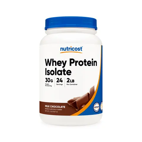 Nutricost Whey Protein Isolate Powder - Natural Amino Protein Blend Fitness and Dietary Supplement