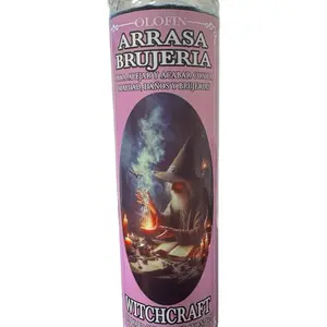 Veladora preparada arrasa brujería Witchcraft Candles Cleanse Energy Negative Work Ritual Spiritual Decor Ornaments Decoration