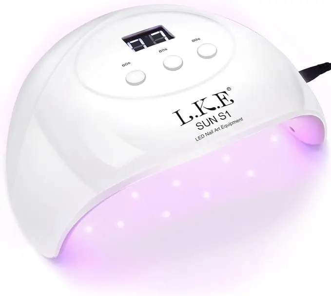 72W LED Nail Lamp, UV Light for Gel Nails with 15 Beads Curing lamp 3 Timer Settings & Auto Sensor Fast Nail Dryer Gift for Women and Girls