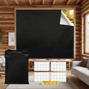 "Blackout Window Shades, 100% Light Blocking with Adhesive Tapes, 118" x 57" Room Darkening Panels for Nursery & Bedroom, Thermal Insulated Travel Curtains, Noise Reducing Drapes for Living Room"