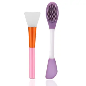 Silicone Face Mask Applicator and Pore Polishing Wand - 2 Pcs Reusable Facial Brushes for Skincare Supplies, Comfort and Skin Care Product