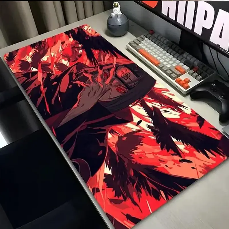 Anime Mouse Pad Black & White Narut0 Desk Mat, Perfect Gift for Fans, Office Decor, Gaming Decor, Top Deskmat – FASTSHIPPING