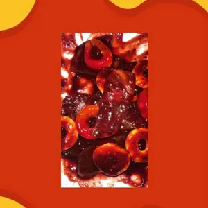 La mix  mango and peach ring mango natural, con ato de durazno