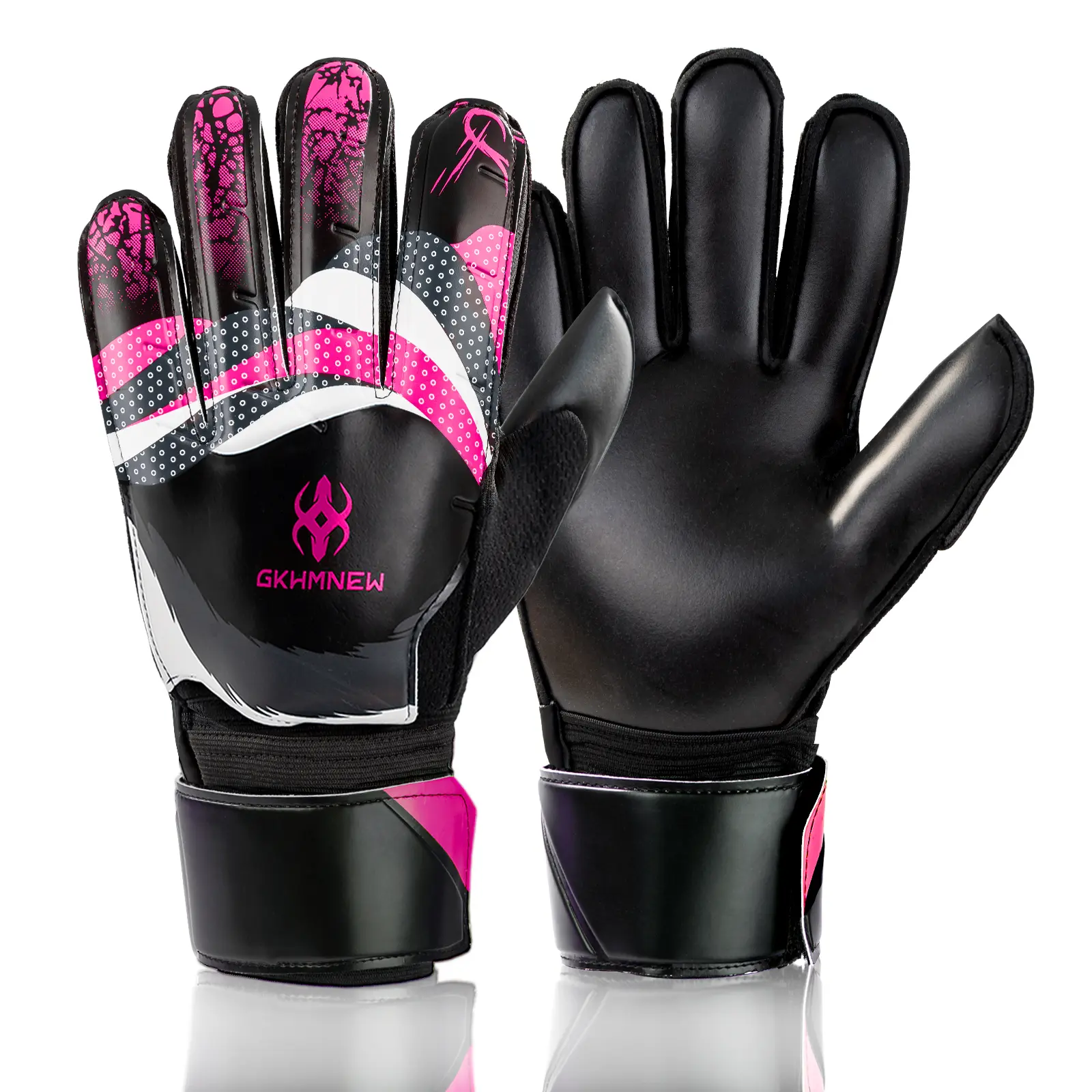 Professional Soccer Goalkeeper Glove Youth Adult Goalie Latex Palm Enhanced Grip Football Beginner Training All-Weather Water-Resistant Adjustable Wrist Strap Finger Protection Spine Support Breathable Anti-Slip Flexible Durable Matches Eco-Friendly