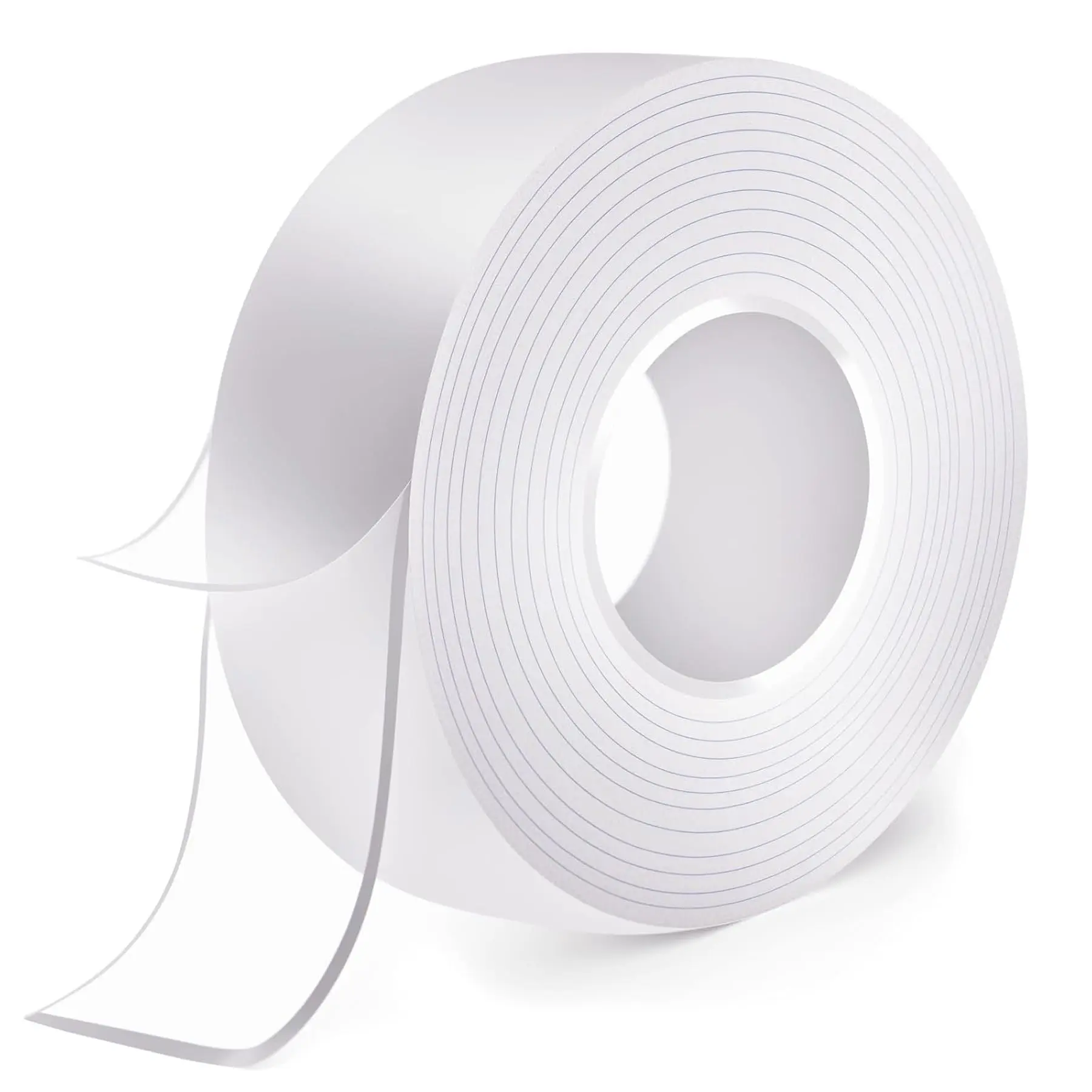 Nano Tape Double Sided Heavy Duty 3/4''×10Ft Removable Washable No Residue | Adhesive Tape, Clear Multipurpose Mounting Tape for Wall, Carpet, Pictures, Home Decor, Office & DIY